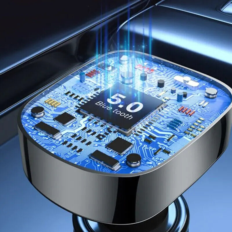 Transmisor FM Bluetooth 5.0 Coche | Manos Libres Doble USB